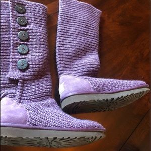 Purple button uggs
